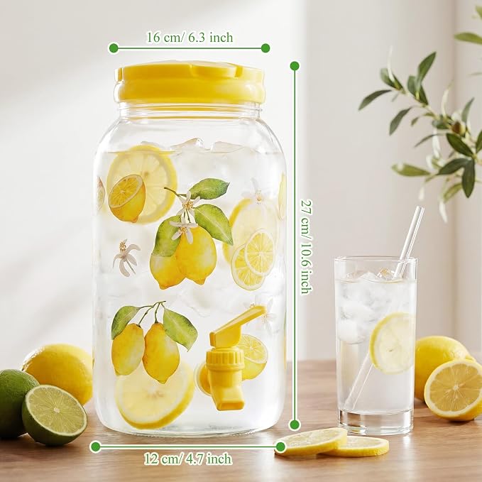 Havawish 2 Pcs 1 Gallon Plastic Beverage Dispenser - Image 3
