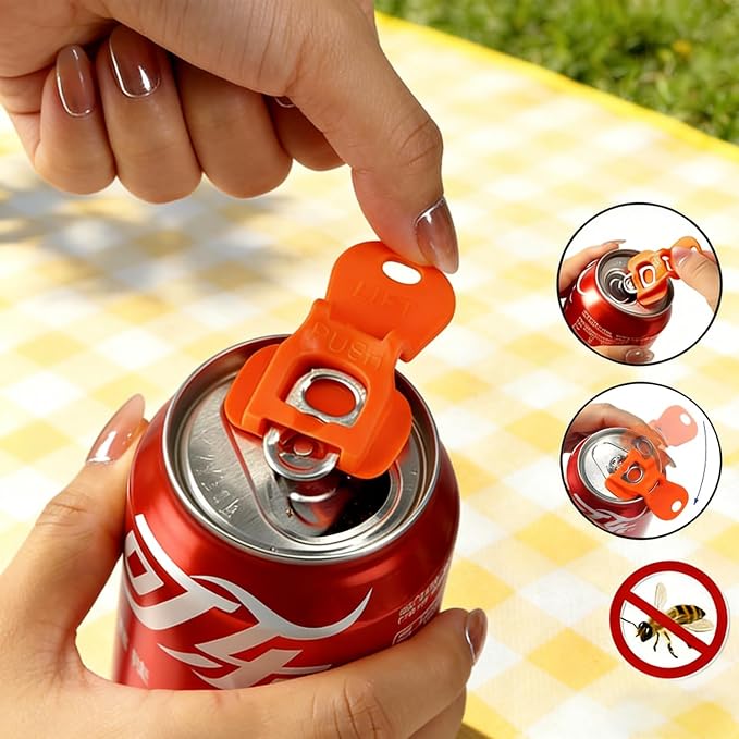 Hand Soda Can Opener, Drink Can Protector Cap, Can Tab Openers & Leak-Proof - Image 5