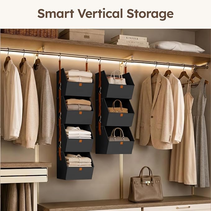 Homsorout Hanging Closet Organizer 4 Tier - Image 5