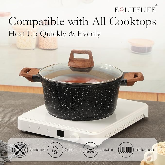 ESLITE LIFE Nonstick Stock Pot - Image 4