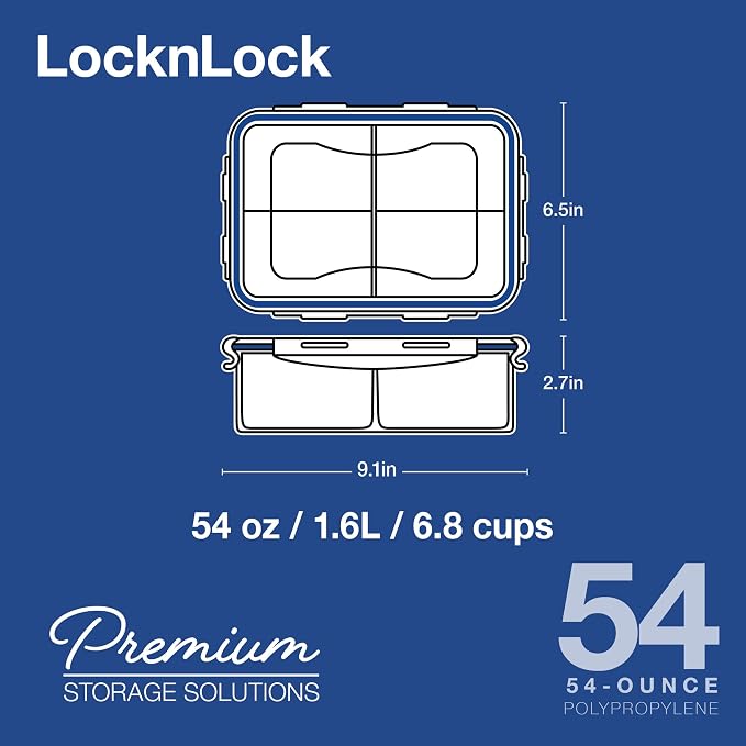 LOCK & LOCK Easy Essentials Food Storage lids/Airtight containers, BPA Free - Image 4