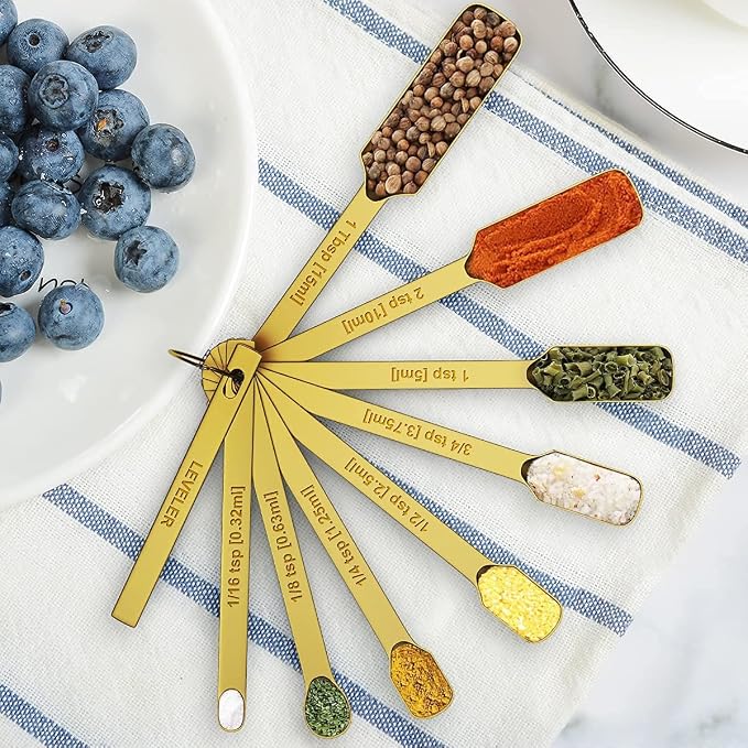 Wildone Gold Measuring Cups & Spoons Set of 21 - Image 5