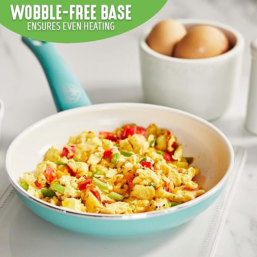 GreenLife Nonstick 8" Frying Pan Skillet, Non-Toxic PFAS-Free Ceramic Nonstick - Image 5