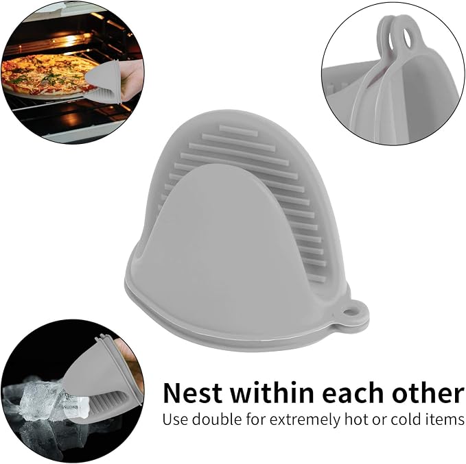 tifanso Silicone Oven Mitts Pot Holders - Image 7