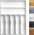 Kitchen Bamboo Silverware Organizer, Kitchen Drawer Organizer by oridom