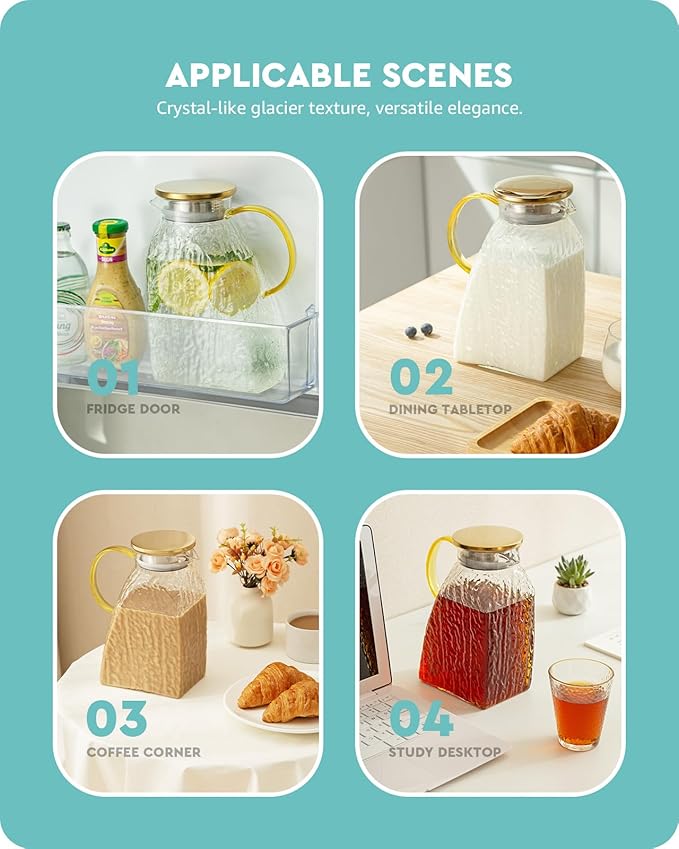 Baffect Water Pitcher, Glass Pitcher - Image 5