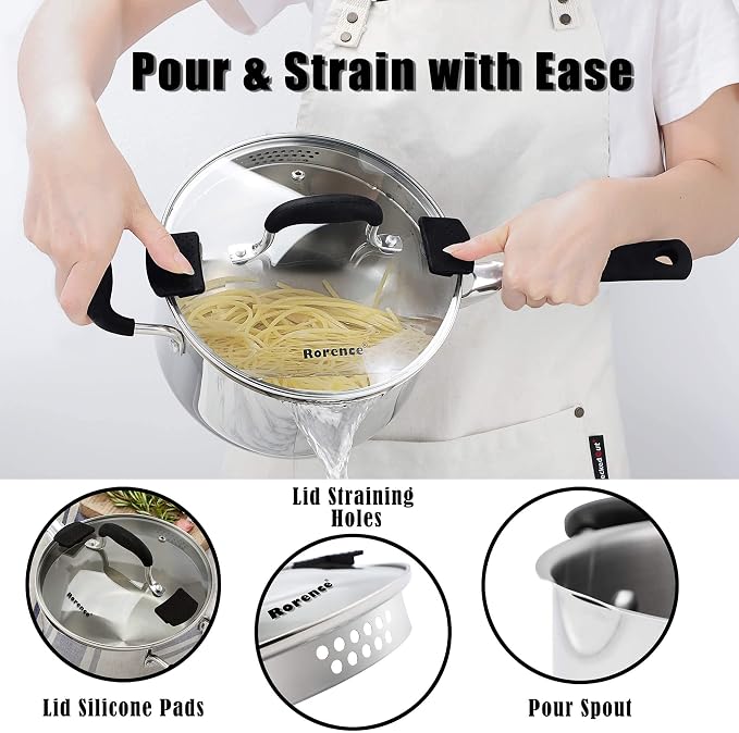 Rorence 3.7 Quart Saucepan - Image 5