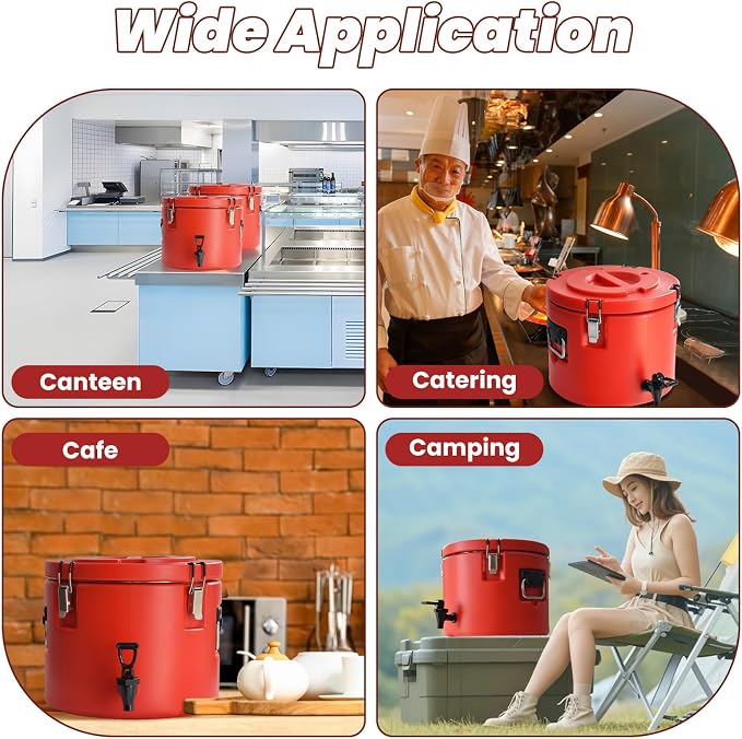 20L/5Gal Insulated Beverage Dispenser, Ice & Hot Drink Dispenser - Image 7