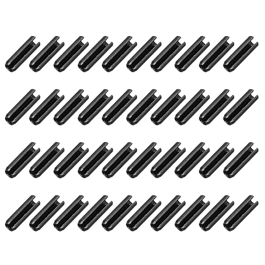 MECCANIXITY 120Pcs Slotted Split Roll Pins 4/25 Inch Dia. 1/2 Inch Length 65Mn by MECCANIXITY
