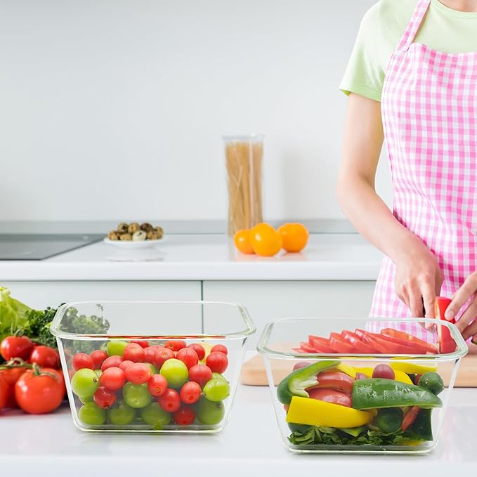 2 Pack Large Glass Storage Containers - Image 5