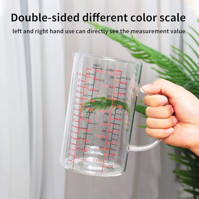 77L Glass Measuring Cup, High Borosilicate Glass Measuring Cup - Image 3