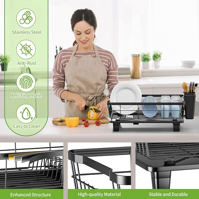 Small Dish Drying Rack, Space Saving Dish Racks - Image 3