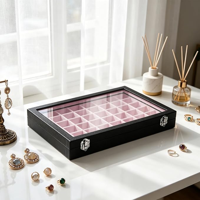 Stratalife Jewelry Organizer 48 Grid Jewelry Tray - Image 3