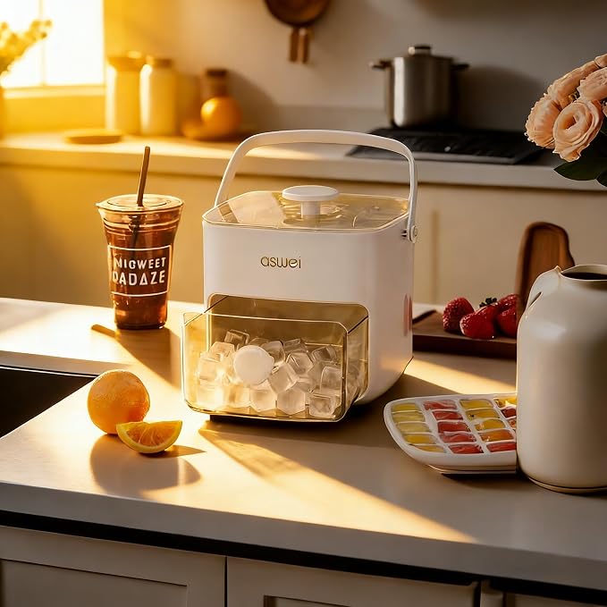 Plastic Ice Cube Trays with Bin and Scoop - Image 6