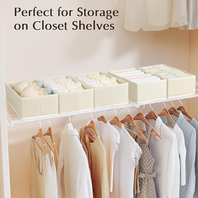 DIMJ Drawer Organizers Clothes, Dresser Organizer Bins - Image 4