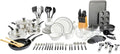 Gibson Home 95 Piece Kitchen in a Box Pots and Pans Cookware, Plates and Bowls by GibsonHomewares