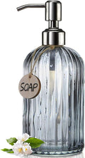 JASAI 18 Oz Vertical Stripes Kitchen Soap Dispenser by JASAIHOME