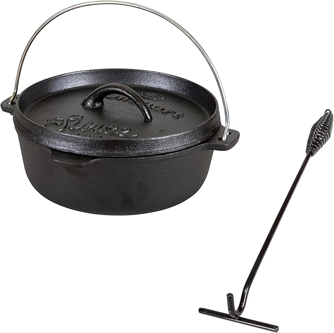 Stansport Pre-Seasoned Cast Iron Dutch Oven by Stansport