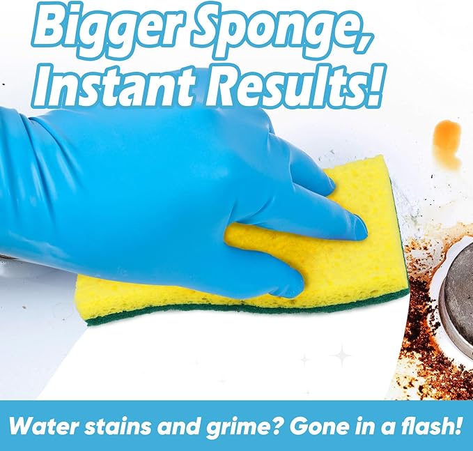AIDEA XL Scrub Sponges 6Count, Heavy Duty Sponges - Image 3