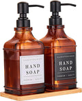 Amber Glass Soap Dispenser by POLLOCKDirect