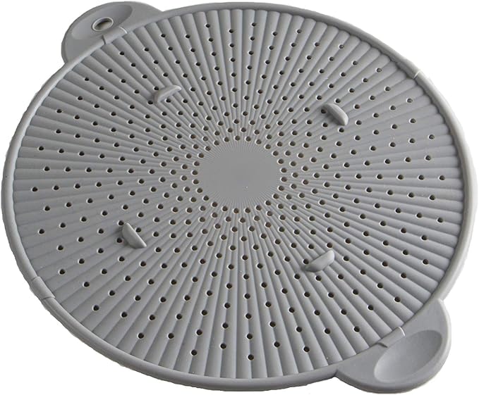 Silicone Splatter Screen, Protect Stovetop and Counters, 3-in-1 Silicone by Simply+Served