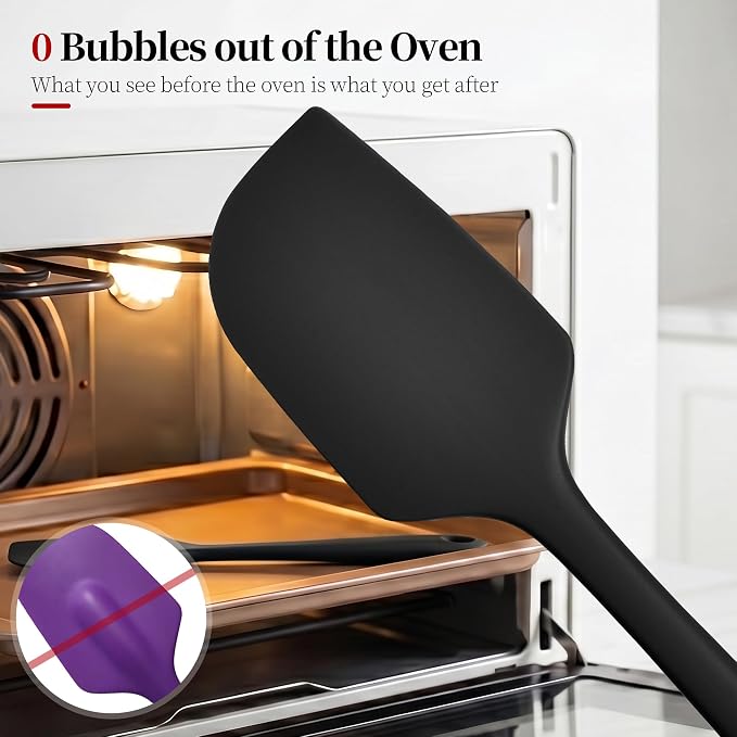 600ºF Heat Resistant Spatula, 11.34 inch High Heat Food Safe Semless Kitchen - Image 4