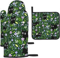 Spring Funny Black Cat Hot Pads and Oven Mitts Heat Resistant, Cute Cat Lover & by Unknown