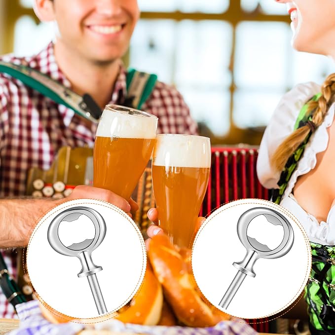 Cunhill 7 Pcs Metal Bottle Opener Blank Bulk Bottle Opener Inserts Parts Pieces - Image 7