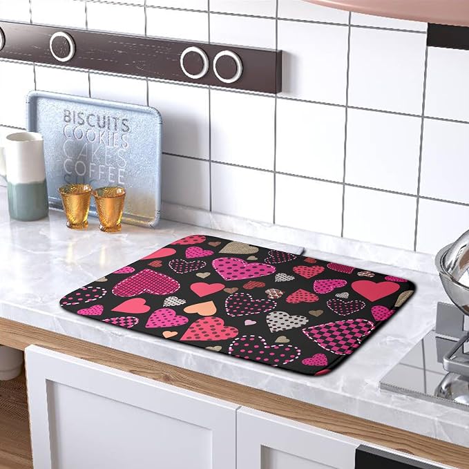 Valentine's Day Kitchen Drying Mats - Image 5