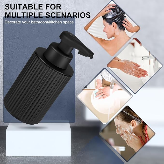 Automatic Soap Dispenser Foaming Touchless: 9oz Black Plastic - Image 7