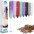 Powerful Milk Frother Handheld Foam Maker, Mini Whisk Drink Mixer by NewEnglandStories