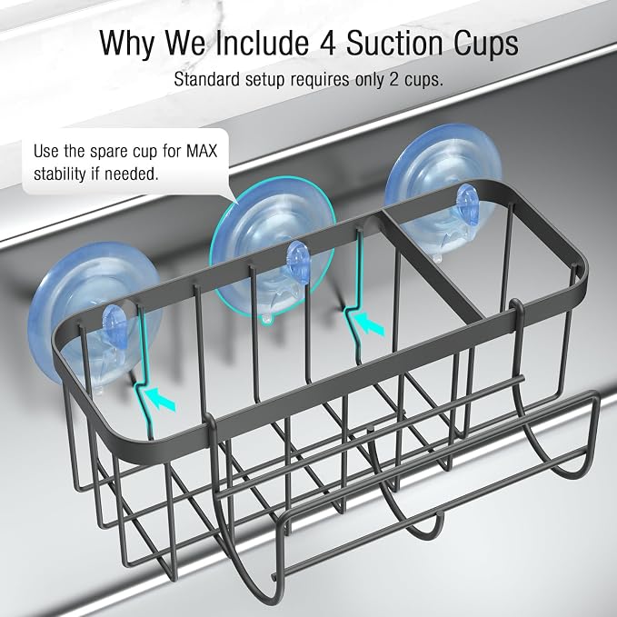 3-in-1 Kitchen Sink Caddy Organizer - Image 6
