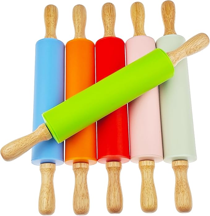 6 Pack Small Rolling Pin for Kids, Kids Rolling Pin for Home Kitchen - Image 7
