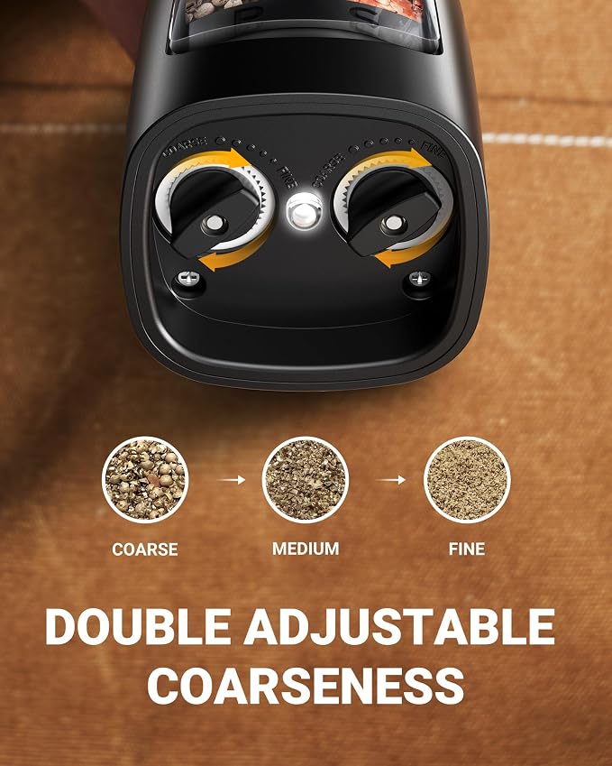Sangcon Electric Salt and Pepper Grinder Set Shakers 2 IN 1 - Image 6
