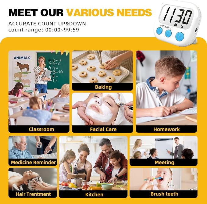 Classroom Timers for Teachers Kids Large Magnetic Digital Timer Teacher - Image 2