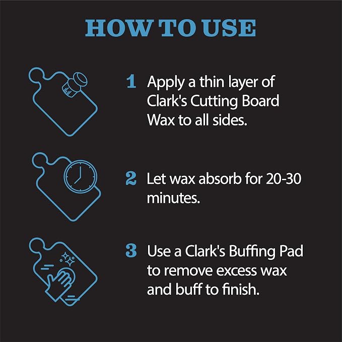 CLARK'S Coconut Cutting Board Finishing Kit - Image 9