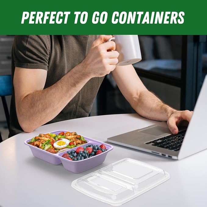 Dealusy 50 Pack 28 oz Meal Prep Containers Reusable - Image 7