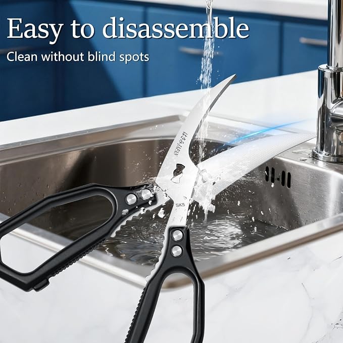 Huusk Black Multi-Purpose Seafood Scissors - Image 3