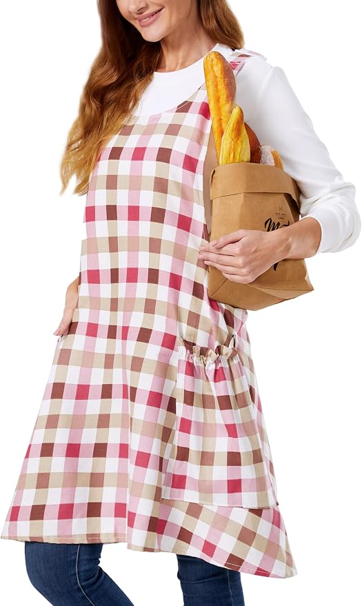 Cozy Adjustable Cross Back Aprons by APRONNER
