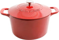 MARTHA STEWART Gatwick 7-Quart Enamel Cast Iron Dutch Oven – Red Ombre – by MarthaStewart
