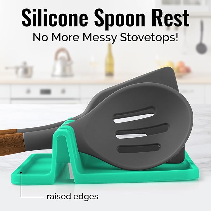 Zulay Kitchen Silicone Utensil Rest - Image 2