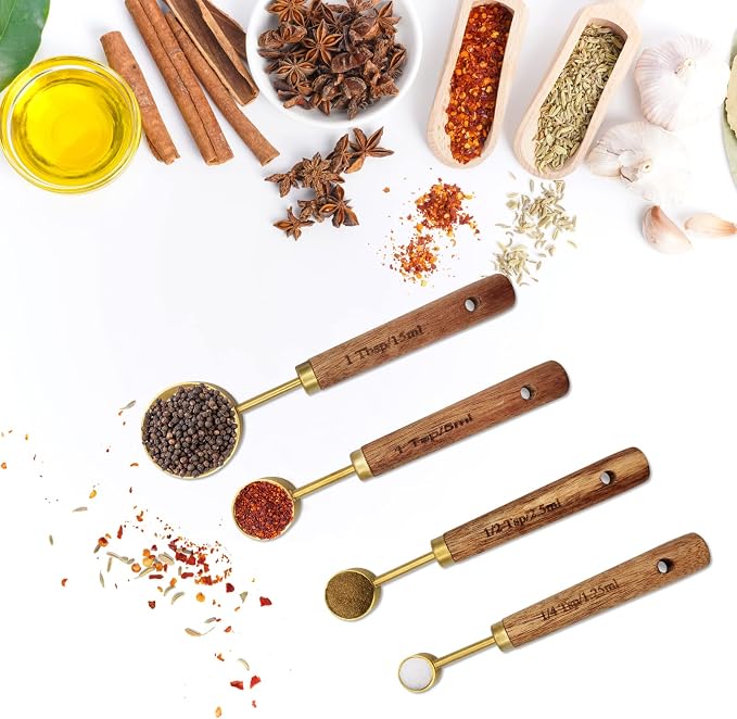 Gold Measuring Cups and Spoons Set - Image 5