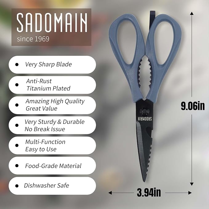 Kitchen Scissors All Purpose, Extra Sharp Kitchen Shears - Image 4