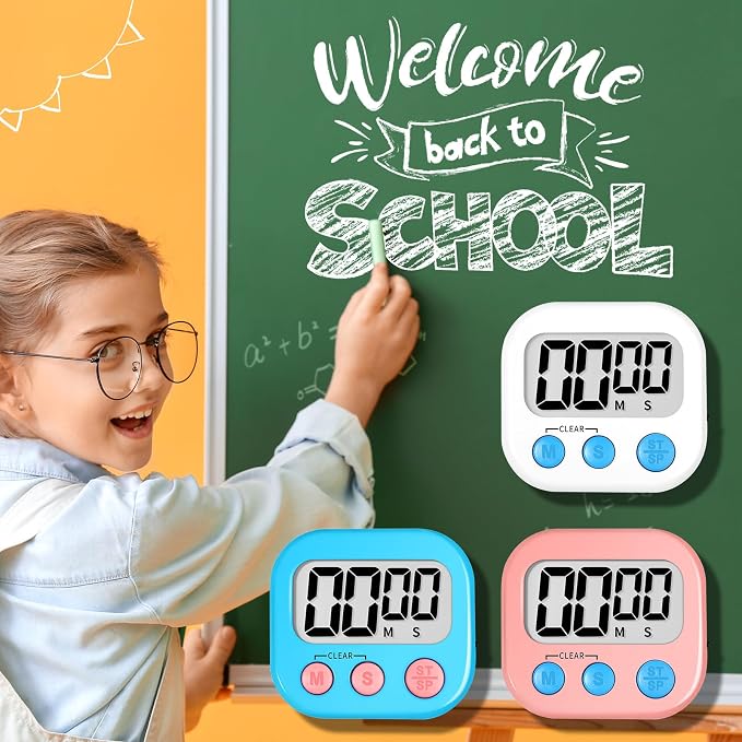 ZILLEEN 12 Pack Kitchen Timers for Cooking Digital Classroom Timers for Kids - Image 6