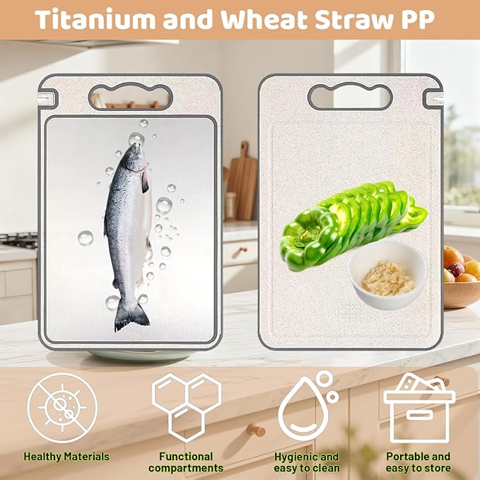 Tibo Cutting Board, 14.3"×9.8" Tibo Titanium Cutting Board - Image 2