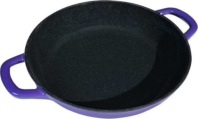 Flavehc Braiser Enameled Cast Iron Braiser 2.25 qt Braiser Pan - Image 6