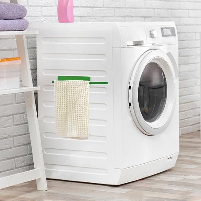 Magnetic Paper Towel Holder for Fridge Green, Heavy Duty Strong Magnet Backing - Image 8