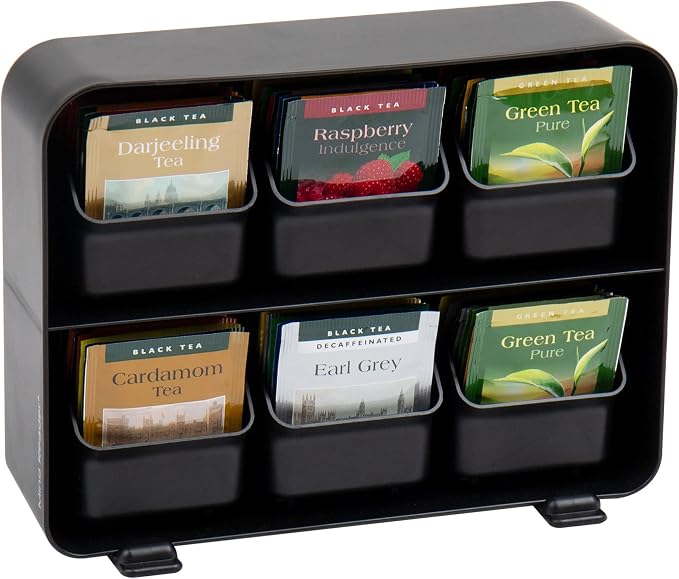 Mind Reader Tea Bag Organizer, Tea Station Organizer, Countertop Storage by MindReader