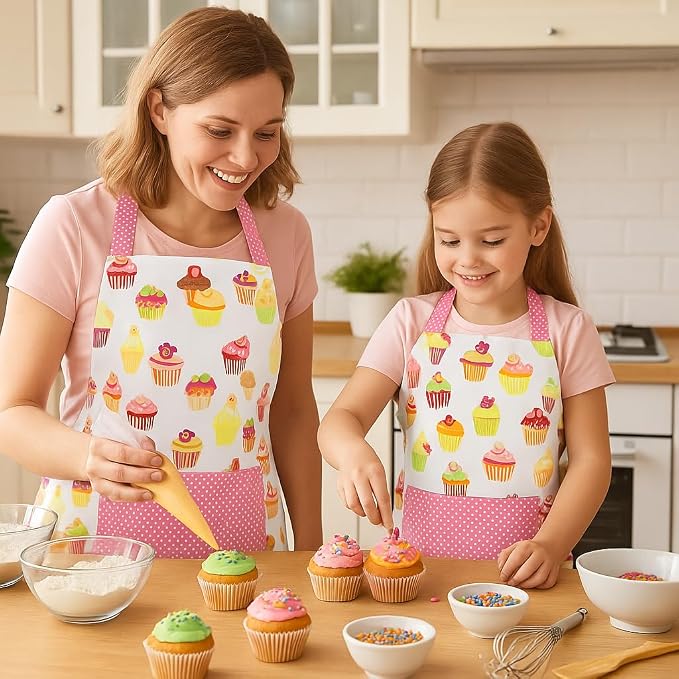 G2PLUS Apron for Women with Pockets, Extra Long Ties Cotton Apron Perfect for - Image 5
