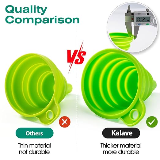 KALAVE Kitchen Funnel Set 6 Pack - Image 3
